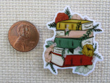 Second view of A Stack of Books Needle Minder.
