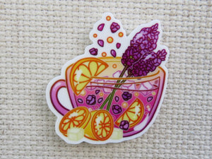 First view of Citrus and Lavender Teacup Needle Minder.