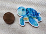 Second view of Happy Blue Turtle Needle Minder.