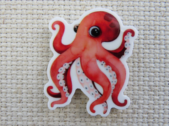 First view of Orange Octopus Needle Minder.