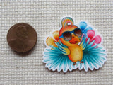 Second view of Yellow Tropical Bird Needle Minder.