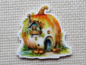 First view of Simple Pumpkin House Needle Minder.