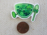 Second view of Froggy Tea Needle Minder.