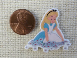 Second view of Alice Amongst the Flowers Needle Minder.