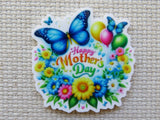 Colorful 'Happy Mother's Day' minder with butterflies and flowers on a textured background