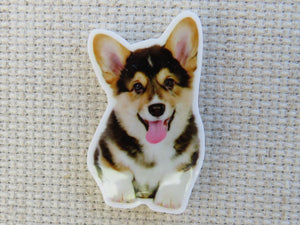 First view of Pembroke Welsh Corgi Needle Minder.