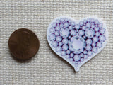 Second view of Gem Heart Needle Minder.