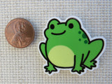 Second view of Cute Frog Needle Minder.