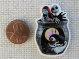 Second view of Jack and Sally in a Nightmare Before Christmas Scene Needle Minder.