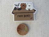 Second view of Free Bears in a Box Needle Minder.