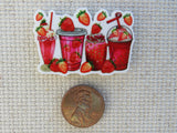 Second view of Strawberry Drinks Needle Minder.