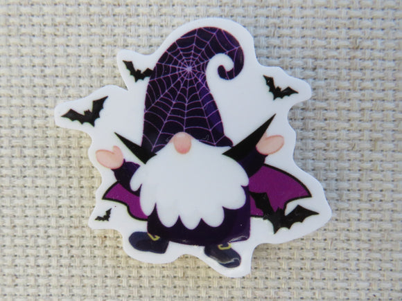First view of Purple Halloween Gnome Needle Minder.