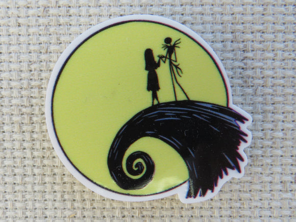First view of Jack and Sally in a yellow moon minder.