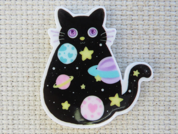 First view of Black Celestial Cat Needle Minder.