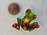 Second view of Tree Frog Needle Minder.