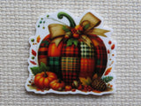 First view of Patchwork Pumpkin Needle Minder.