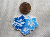 Second view of Blue Hibiscus Flowers Needle Minder.