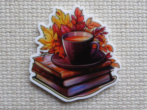 First view of Fall Reading Needle Minder.