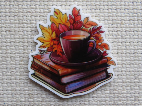 First view of Fall Reading Needle Minder.