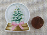 Second view of Christmas Tree in a Snow Globe Needle Minder.