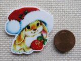 Second view of Christmas Bunny Needle Minder.