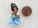 Second view of Tiana Dressed in Blue Needle Minder.