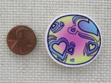 Second view of Heart Crater Planet Needle Minder,.