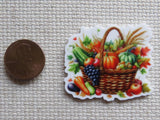 Second view of Fall Harvest Basket Needle Minder.