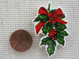 Second view of Holly and Berries Needle Minder.