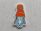 First view of Bunny with a Warm Hat Needle Minder.
