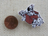 Second view of Dalmatian Puppies in a Box Needle Minder.