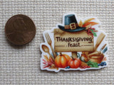 Second view of Thanksgiving Feast Sign Needle Minder.