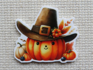 First view of Pilgrim Pumpkin Needle Minder.