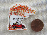Second view of Happy Fall Snoopy Needle Minder.