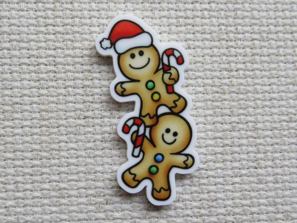 First view of. A Pair of Gingerbread People Needle Minder