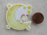 Second view of Cute Bird Sitting in the Night Moon Needle Minder.