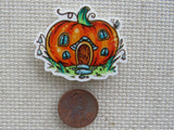 Second view of Pumpkin House Needle Minder.