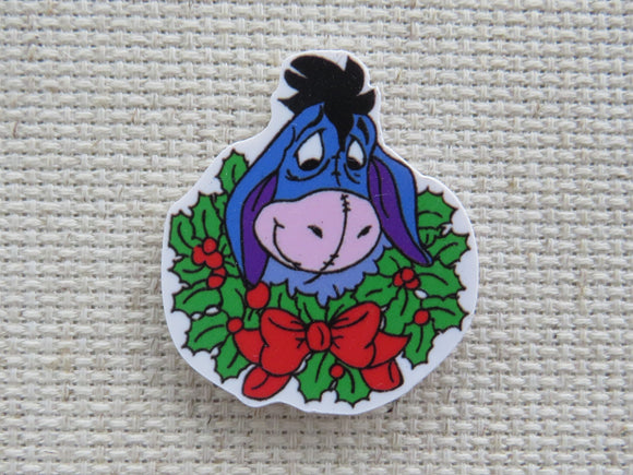 First view of Eeyore in a Wreath Needle Minder.