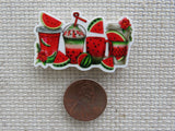 Second view of Our Favorite Watermelon Drinks Needle Minder.