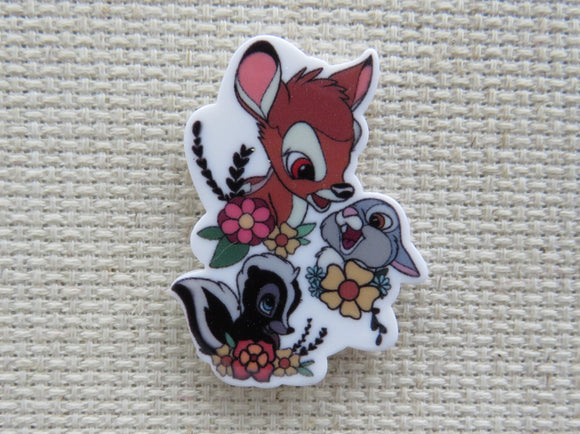 First view of Bambi, Thumper and Flower Needle Minder.