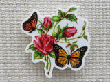 First view of Monarch Butterflies and Roses Needle Minder.