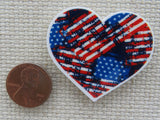Second view of For the Love of Old Glory Needle Minder.