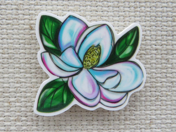 First view of White Magnolia Flower Needle Minder.