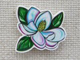 First view of White Magnolia Flower Needle Minder.
