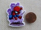 Second view of Spiderman on the Move Needle Minder.