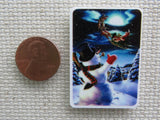 Second view of Snowman Christmas Scene Needle Minder.