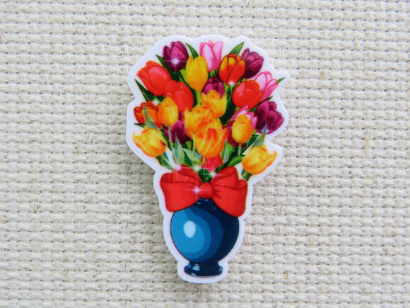 First view of Vase of Tulips Needle Minder.