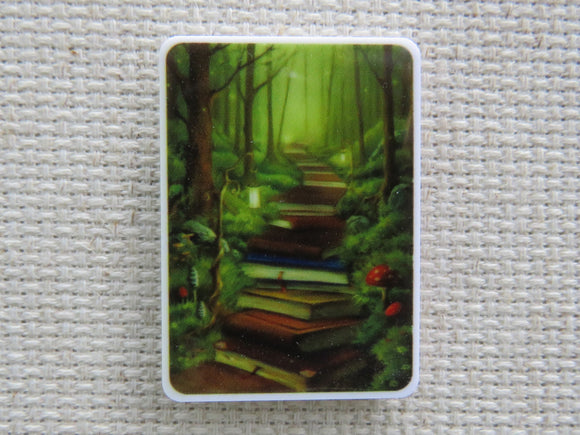 First view of A Stairway of Books Needle Minder.