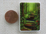 Second view of A Stairway of Books Needle Minder.