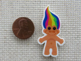 Second view of Troll Doll Needle Minder.